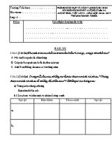 Đề kiểm định chất lượng Tiếng việt lớp 3 (Tuần 14) - Năm học 2016-2017 - Phòng GD & ĐT Quảng Ninh